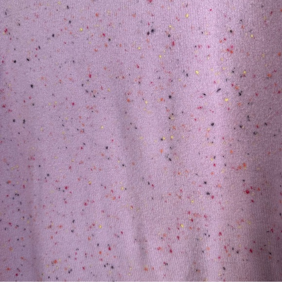 Loft Women's Light Pink Flecked Cowl Neck Sweater Size S GUC - Picture 4 of 9